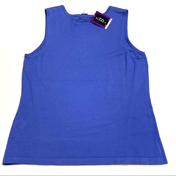 J’ENVIE Jackets & Coats Jenvie Vest Top Knitted Blue Stretch Career